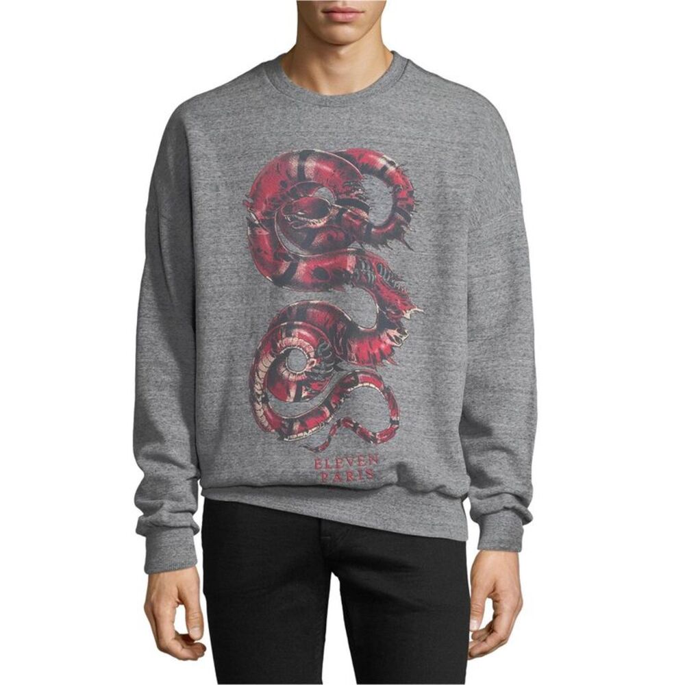 Elevenparis Mens Calao Snake Sweatshirt, NWT